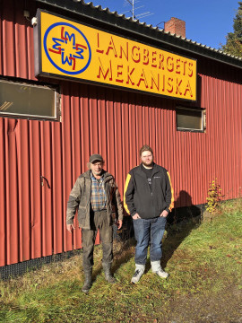 Tillsammans med Ingemar Östlund på Langbergets mekaniska som jobbade på utvecklingen på Ockelbo Industrier.