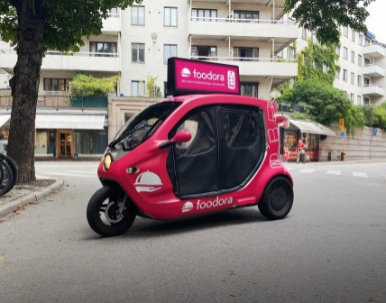 foodora i samarbete med Bzzt.