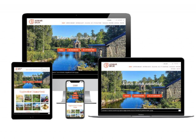 Precis Reklam gjorde destinationswebb till Axmar bruk.