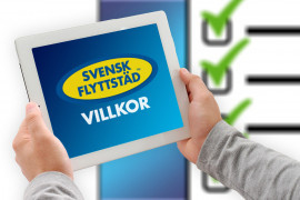 Bästa villkor och fasta priser för flyttstädning med Svensk Flyttstäd.