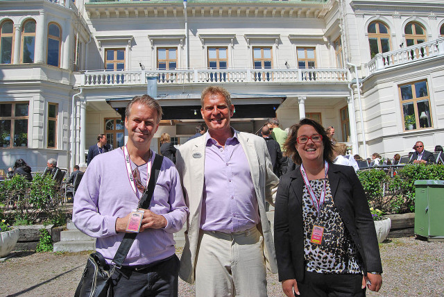 Mästerkocken Fredrik Eriksson, Nalle Rydstrand och föreläsaren Sophia Sundberg.