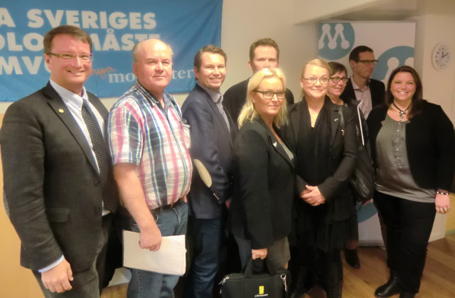 Lars Beckman, Ulf Brodén, Joakim Carlsson, Veronica Stjärnström, Anders Thelin, Anna-Sofia Wallström, Ingrid Rutström, Mikael Johansson och Ann-Sophie Orrsten. Foto: Torbjörn Edlund