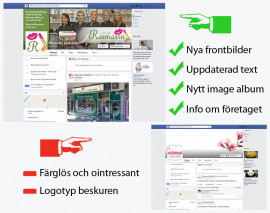 Facebook, före och efter.