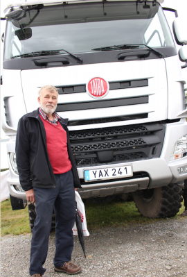 Bo Lindgren, ägare till Tatra Phoenix 8x8 nr 2 i Sverige