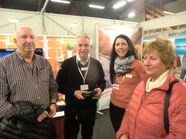 Kent-Göran Harzell och Margot Eriksson pratade bredband med Curt Ståhlenberg och Sabine Björkman, Gavlenet