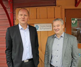Mats Ferm och Roger Lind på Söderberg & Partners i Gävle.